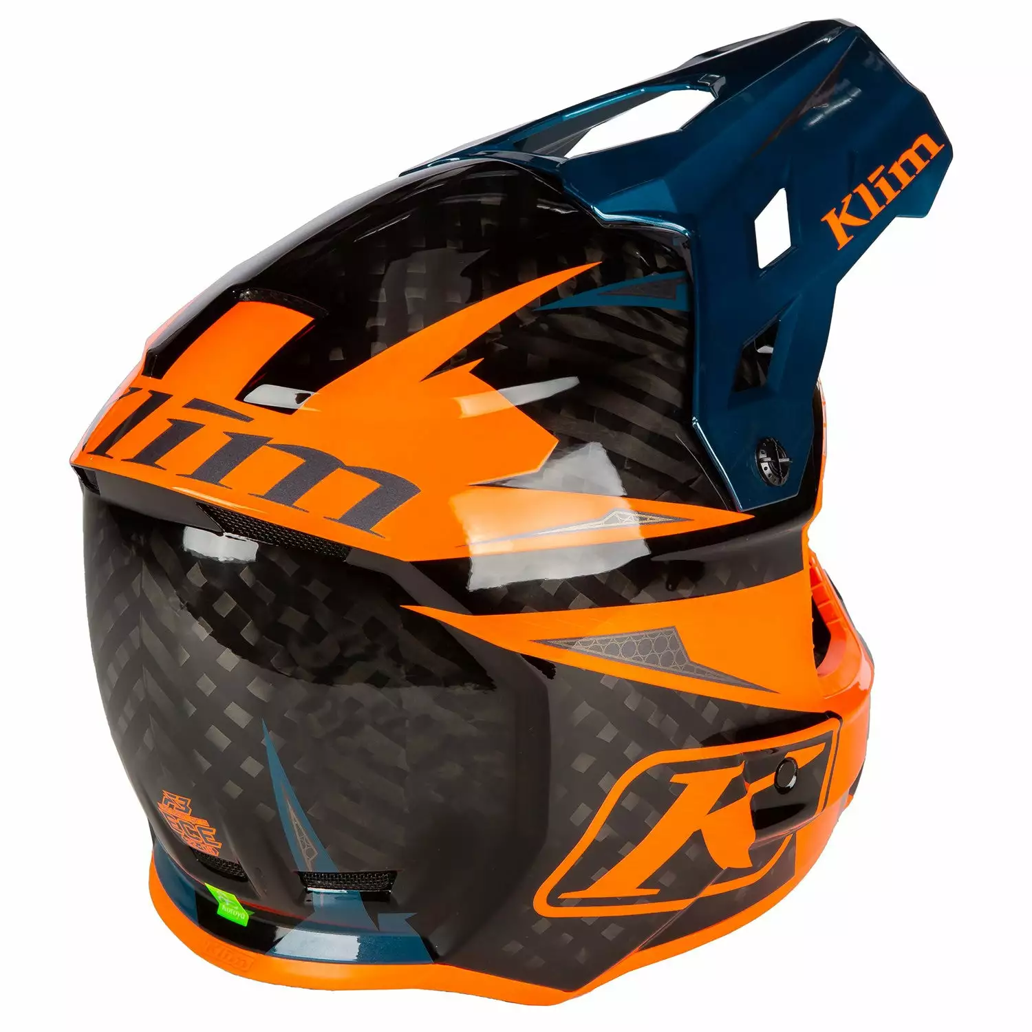 Klim F3 Carbon Pro Striker Off-road Helmet ECE 12 Klim F3 Carbon Pro Striker Off-road Helmet ECE - Image 10