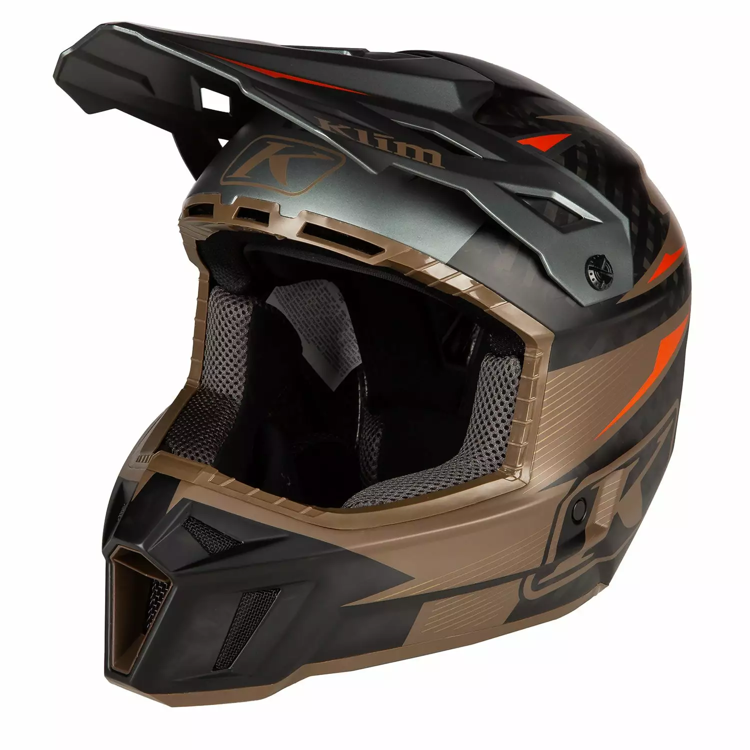 Klim F3 Carbon Pro Striker Off-road Helmet ECE 19 Klim F3 Carbon Pro Striker Off-road Helmet ECE - Image 17