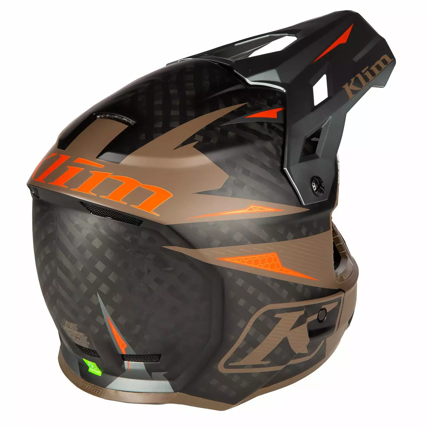 Klim F3 Carbon Pro Striker Off-road Helmet ECE 20 Klim F3 Carbon Pro Striker Off-road Helmet ECE - Image 18