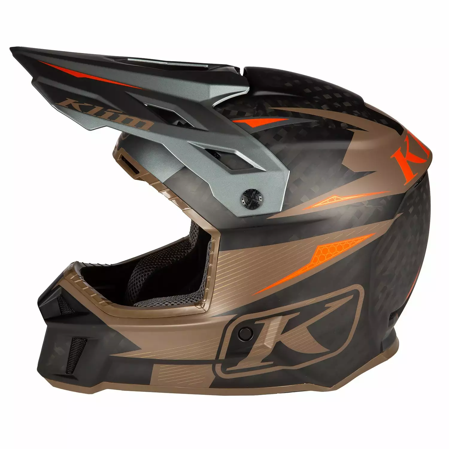 Klim F3 Carbon Pro Striker Off-road Helmet ECE 21 Klim F3 Carbon Pro Striker Off-road Helmet ECE - Image 19