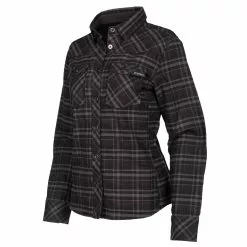 Klim Women's Upland Flannel Shirt 28 Klim Women's Upland Flannel Shirt -Hot Sale Klim Store 3681 000 Black 20 20Asphalt 01