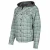 Klim Women's Upland Insulated Flannel Shirt -Hot Sale Klim Store 3682 000 Monument 20Gray 20 20Wintermint 01