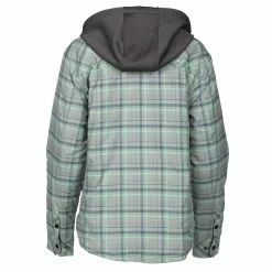 Klim Women's Upland Insulated Flannel Shirt -Hot Sale Klim Store 3682 000 Monument 20Gray 20 20Wintermint 04