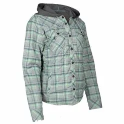 Klim Women's Upland Insulated Flannel Shirt -Hot Sale Klim Store 3682 000 Monument 20Gray 20 20Wintermint 05