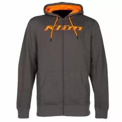 Klim Shadow Zip-Up Hoodie -Hot Sale Klim Store 3708 000 Asphalt 20 20Strike 20Orange 02