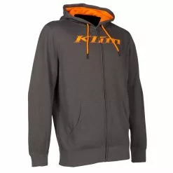 Klim Shadow Zip-Up Hoodie -Hot Sale Klim Store 3708 000 Asphalt 20 20Strike 20Orange 03