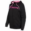 Klim Women's Dusk Zip Up Hoodie 1 Klim Women's Dusk Zip Up Hoodie -Hot Sale Klim Store 3709 000 Black 20 20Knockout 20Pink 01