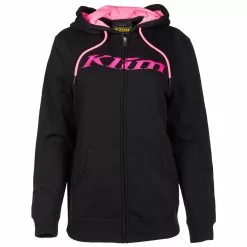 Klim Women's Dusk Zip Up Hoodie -Hot Sale Klim Store 3709 000 Black 20 20Knockout 20Pink 03