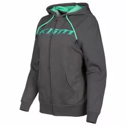 Klim Women's Dusk Zip Up Hoodie -Hot Sale Klim Store 3709 000 Castlerock 20Gray 20 20Wintermint 01