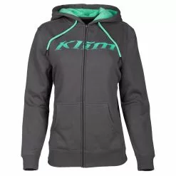 Klim Women's Dusk Zip Up Hoodie -Hot Sale Klim Store 3709 000 Castlerock 20Gray 20 20Wintermint 03