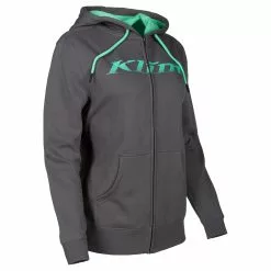 Klim Women's Dusk Zip Up Hoodie -Hot Sale Klim Store 3709 000 Castlerock 20Gray 20 20Wintermint 05