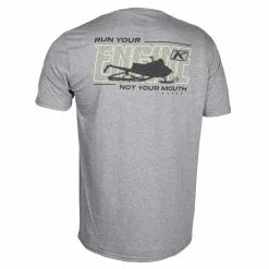 Klim Run Your Engine Short Sleeve Tees -Hot Sale Klim Store 3777 000 Gray 20 20Hi Vis 02