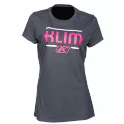 Klim Women's Kute Corp Short Sleeve Tees -Hot Sale Klim Store 3783 001 Charcoal 20 20Knockout 20Pink 01