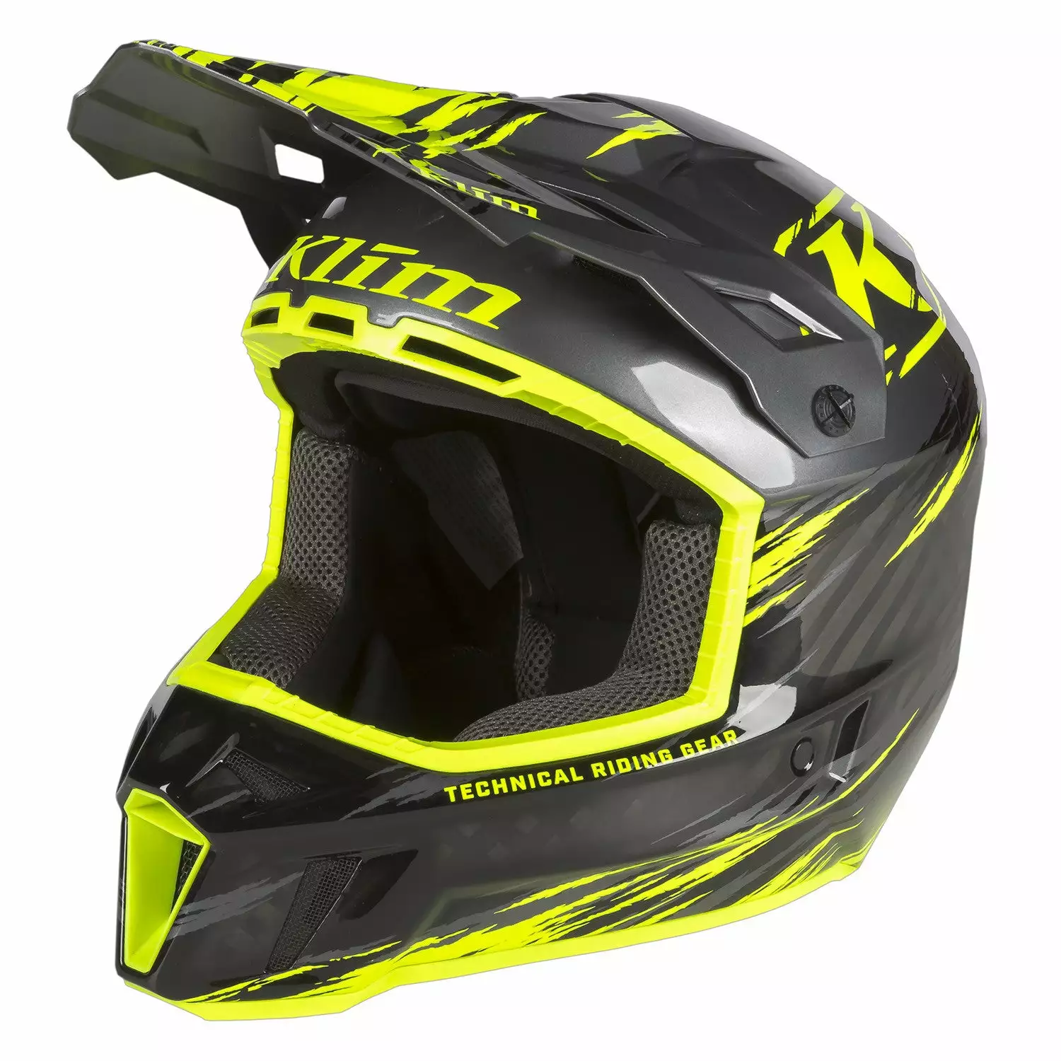 Klim F3 Carbon Pro Thrashed Helmet - ECE 11 Klim F3 Carbon Pro Thrashed Helmet - ECE - Image 9