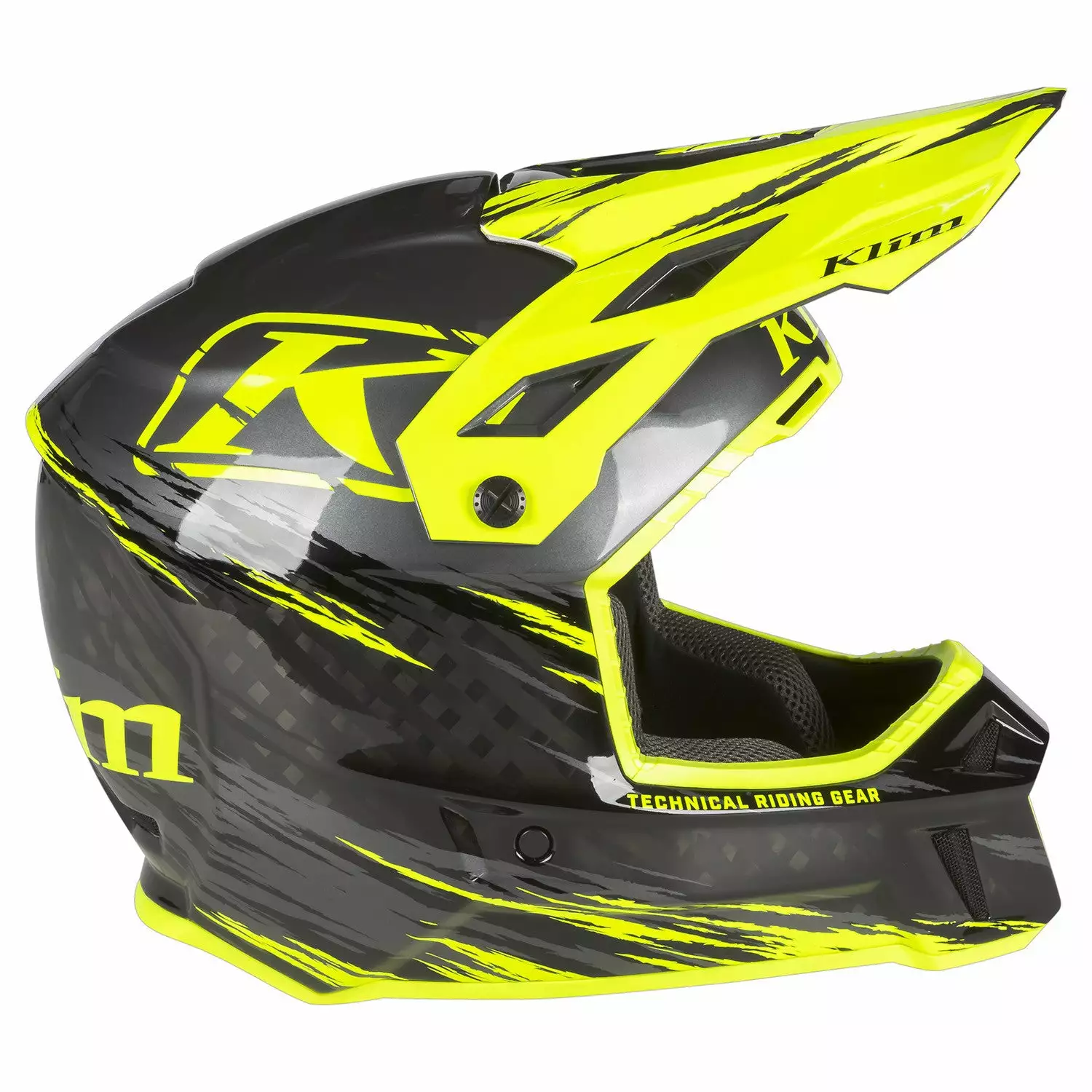 Klim F3 Carbon Pro Thrashed Helmet - ECE 14 Klim F3 Carbon Pro Thrashed Helmet - ECE - Image 12