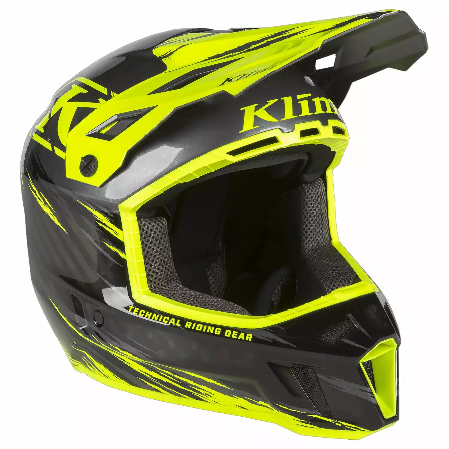 Klim F3 Carbon Pro Thrashed Helmet - ECE 17 Klim F3 Carbon Pro Thrashed Helmet - ECE - Image 15
