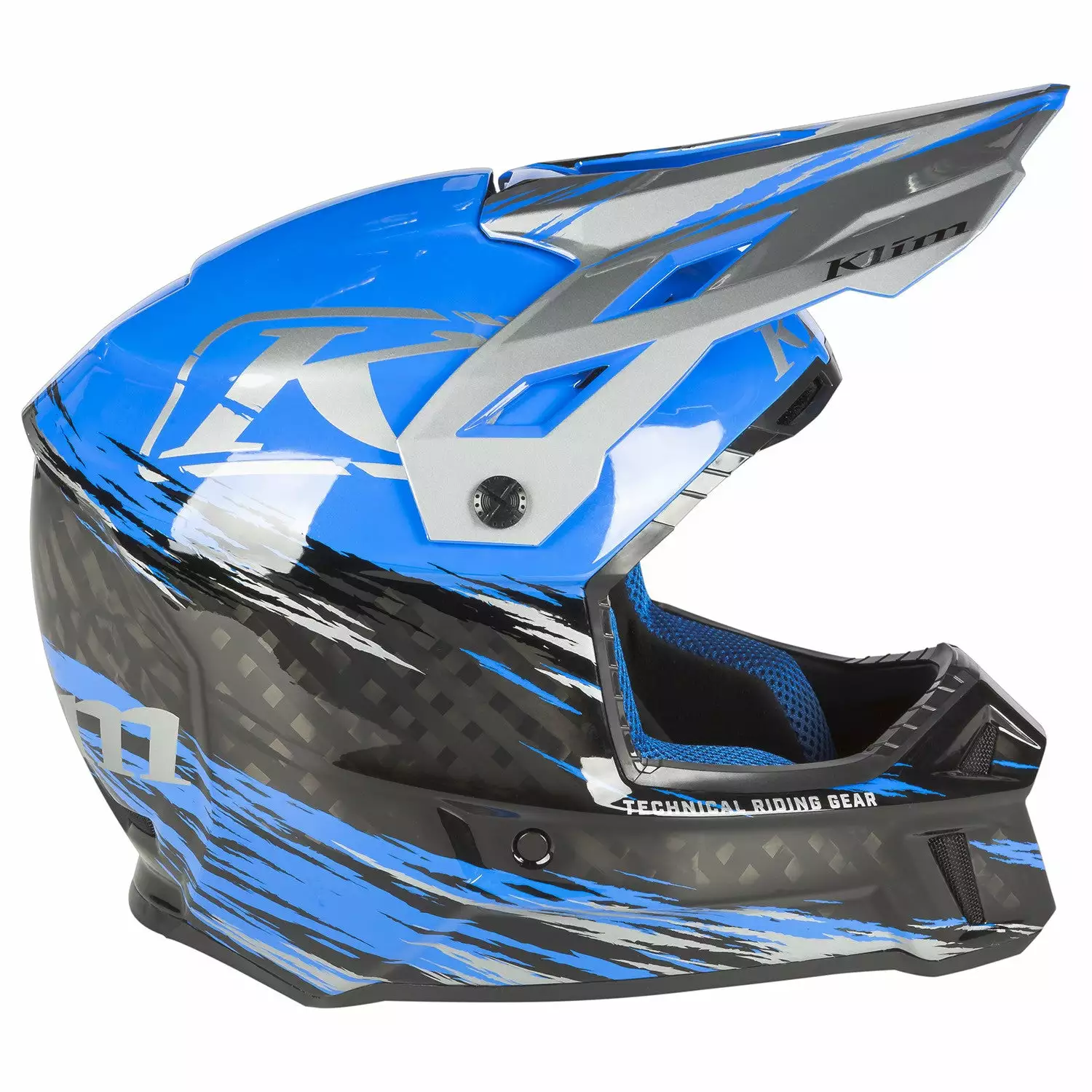 Klim F3 Carbon Pro Thrashed Helmet - ECE 6 Klim F3 Carbon Pro Thrashed Helmet - ECE - Image 4