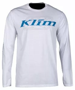 Klim K Corp Long Sleeve Tees -Hot Sale Klim Store klim k corp long sleeve tees mens casual klim white vivid blue sm 567592